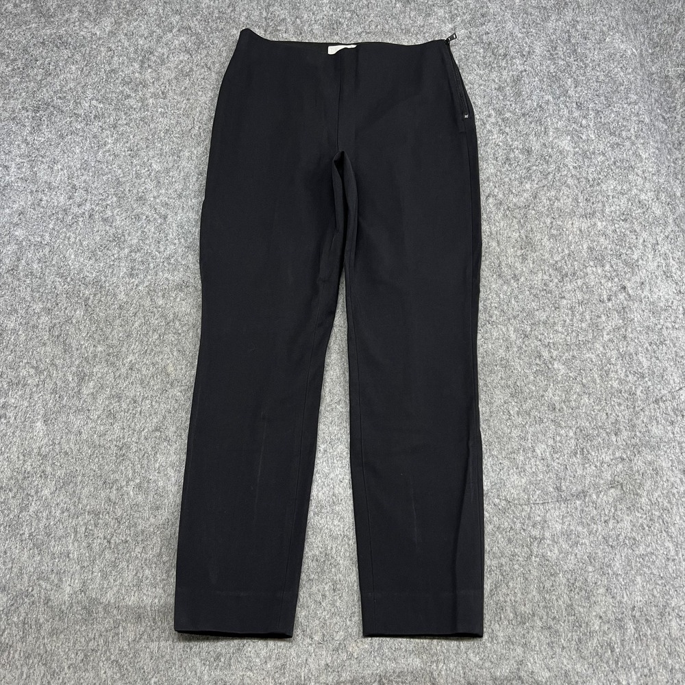 Everlane Pants Womens 8 Black Knit Stretch Slim Dress Work Side Zip Office Work